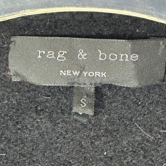 Rag & Bone Black, Cream and Maroon Striped Sweater Cardigan - Picture 2 of 8